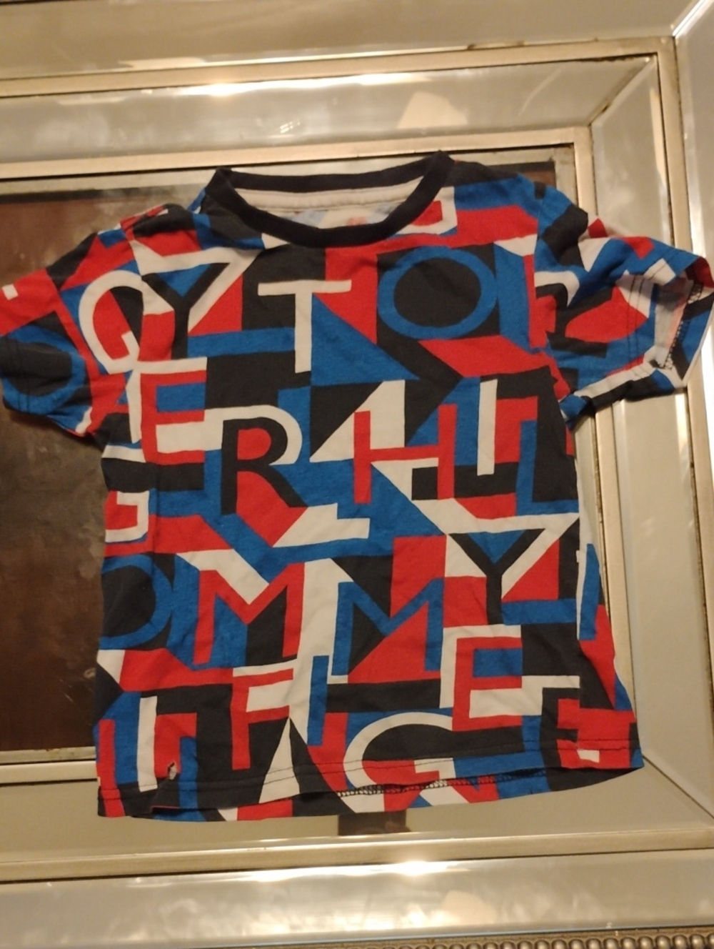 Tommy Hilfiger Red, Blue, Black & White Graphic Kids Tee